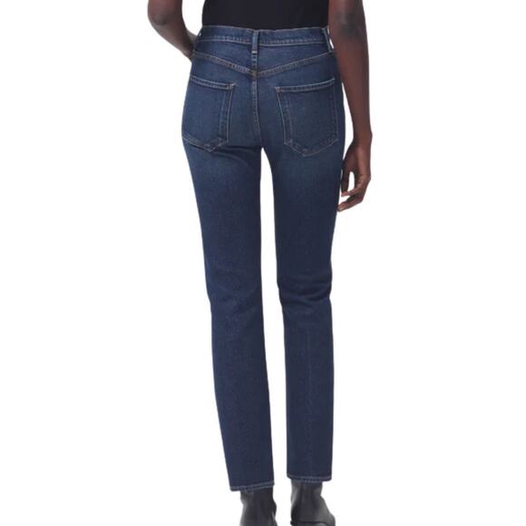 NWT Agolde Riley Long High Rise Straight Jean Divided Size 32 - Picture 2 of 7